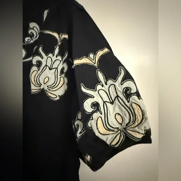 Anthropologie Embroidered Balloon-Sleeve Blouse Size L - Picture 3 of 14